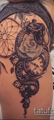 фото тату на ляжке (tattoo on thigh) (значение) — пример рисунка — 057 tatufoto.com