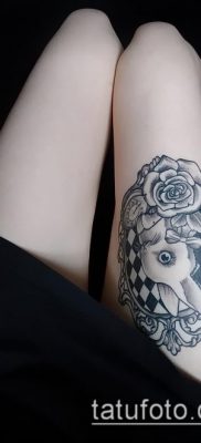 фото тату на ляжке (tattoo on thigh) (значение) — пример рисунка — 070 tatufoto.com