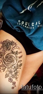 фото тату на ляжке (tattoo on thigh) (значение) — пример рисунка — 080 tatufoto.com