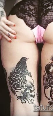 фото тату на ляжке (tattoo on thigh) (значение) — пример рисунка — 082 tatufoto.com