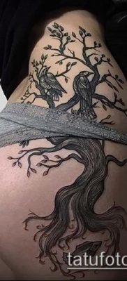 фото тату на ляжке (tattoo on thigh) (значение) — пример рисунка — 085 tatufoto.com