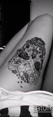 фото тату на ляжке (tattoo on thigh) (значение) — пример рисунка — 091 tatufoto.com