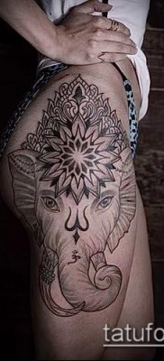 фото тату на ляжке (tattoo on thigh) (значение) — пример рисунка — 097 tatufoto.com