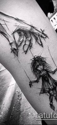 фото тату нитки с марионетка (tattoo) (значение) — пример рисунка — 006 tatufoto.com