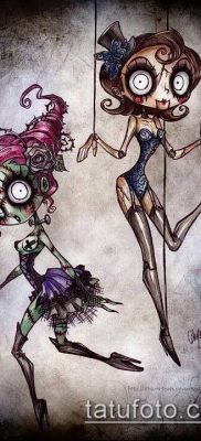 фото тату нитки с марионетка (tattoo) (значение) — пример рисунка — 013 tatufoto.com