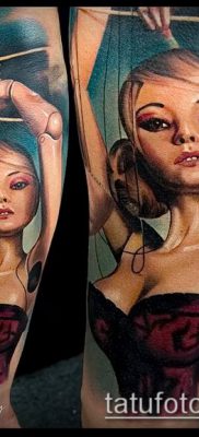 фото тату нитки с марионетка (tattoo) (значение) — пример рисунка — 014 tatufoto.com