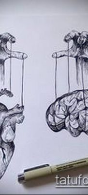 фото тату нитки с марионетка (tattoo) (значение) — пример рисунка — 021 tatufoto.com