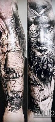 фото тату пират (значение) — пример интересного рисунка тату — 026 tatufoto.com