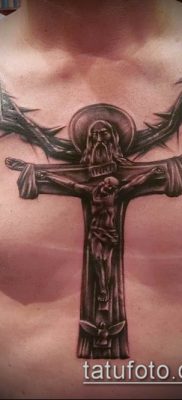 фото тату распятие (crucifix tattoo) (значение) — пример рисунка — 005 tatufoto.com