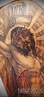 фото тату распятие (crucifix tattoo) (значение) — пример рисунка — 007 tatufoto.com
