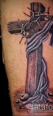 фото тату распятие (crucifix tattoo) (значение) — пример рисунка — 011 tatufoto.com