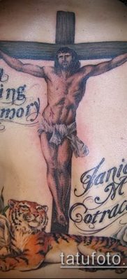 фото тату распятие (crucifix tattoo) (значение) — пример рисунка — 015 tatufoto.com