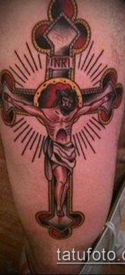 фото тату распятие (crucifix tattoo) (значение) — пример рисунка — 043 tatufoto.com