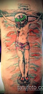 фото тату распятие (crucifix tattoo) (значение) — пример рисунка — 056 tatufoto.com