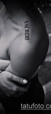 фото тату римские цифры (roman numerals) (значение) — пример рисунка — 168 tatufoto.com