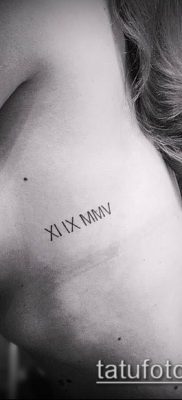 фото тату римские цифры (roman numerals) (значение) — пример рисунка — 171 tatufoto.com