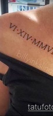 фото тату римские цифры (roman numerals) (значение) — пример рисунка — 177 tatufoto.com