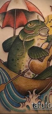 фото тату сом (catfish tattoo) (значение) — пример рисунка — 015 tatufoto.com