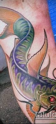 фото тату сом (catfish tattoo) (значение) — пример рисунка — 043 tatufoto.com
