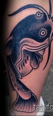 фото тату сом (catfish tattoo) (значение) — пример рисунка — 052 tatufoto.com