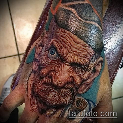 фото тату старец (значение) - пример интересного рисунка тату - 020 tatufoto.com