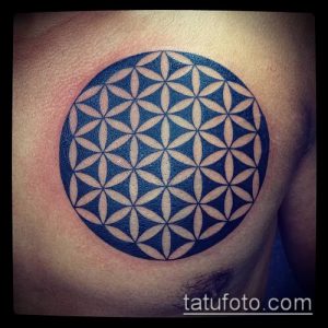 фото тату цветок жизни (Tattoo Flower of Li) (значение) - пример рисунка - 037 tatufoto.com