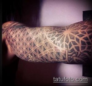 фото тату цветок жизни (Tattoo Flower of Li) (значение) - пример рисунка - 038 tatufoto.com