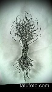 фото тату цветок жизни (Tattoo Flower of Li) (значение) - пример рисунка - 040 tatufoto.com