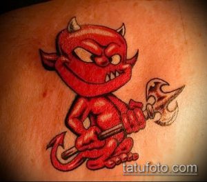 фото тату черт (devil tattoo) (значение) - пример рисунка - 012 tatufoto.com