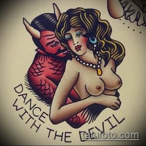 фото тату черт (devil tattoo) (значение) - пример рисунка - 015 tatufoto.com
