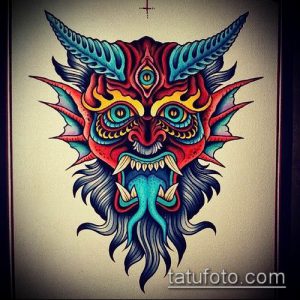 фото тату черт (devil tattoo) (значение) - пример рисунка - 018 tatufoto.com