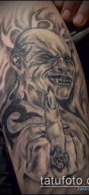 фото тату черт (devil tattoo) (значение) — пример рисунка — 023 tatufoto.com