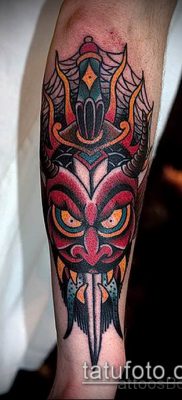 фото тату черт (devil tattoo) (значение) — пример рисунка — 055 tatufoto.com