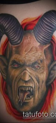 фото тату черт (devil tattoo) (значение) — пример рисунка — 087 tatufoto.com