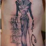ТАТУ В ЕГИПЕТСКОМ СТИЛЕ №41 - крутой вариант рисунка, который хорошо можно использовать для преобразования и нанесения как тату в египетском стиле для женщин