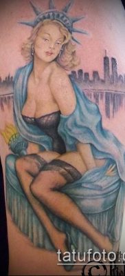 фото ТАТУ СТАТУЯ СВОБОДЫ (Tattoo) (значение) — пример рисунка — 010 tatufoto.com