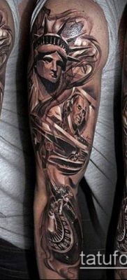 фото ТАТУ СТАТУЯ СВОБОДЫ (Tattoo) (значение) — пример рисунка — 016 tatufoto.com