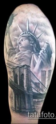 фото ТАТУ СТАТУЯ СВОБОДЫ (Tattoo) (значение) — пример рисунка — 017 tatufoto.com
