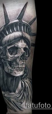 фото ТАТУ СТАТУЯ СВОБОДЫ (Tattoo) (значение) — пример рисунка — 020 tatufoto.com