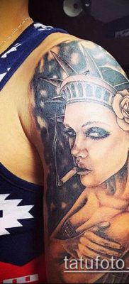 фото ТАТУ СТАТУЯ СВОБОДЫ (Tattoo) (значение) — пример рисунка — 025 tatufoto.com