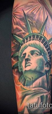фото ТАТУ СТАТУЯ СВОБОДЫ (Tattoo) (значение) — пример рисунка — 027 tatufoto.com