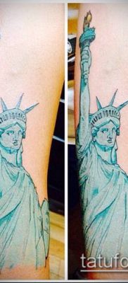 фото ТАТУ СТАТУЯ СВОБОДЫ (Tattoo) (значение) — пример рисунка — 045 tatufoto.com