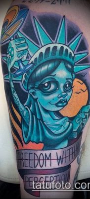 фото ТАТУ СТАТУЯ СВОБОДЫ (Tattoo) (значение) — пример рисунка — 059 tatufoto.com