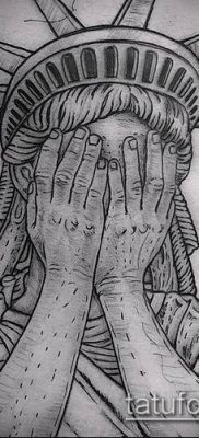 фото ТАТУ СТАТУЯ СВОБОДЫ (Tattoo) (значение) — пример рисунка — 061 tatufoto.com