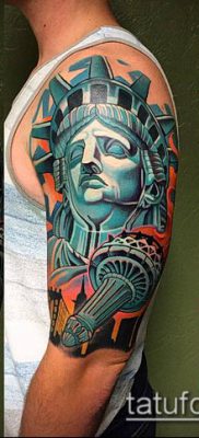 фото ТАТУ СТАТУЯ СВОБОДЫ (Tattoo) (значение) — пример рисунка — 092 tatufoto.com