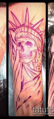 фото ТАТУ СТАТУЯ СВОБОДЫ (Tattoo) (значение) — пример рисунка — 095 tatufoto.com