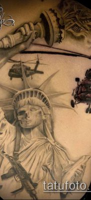 фото ТАТУ СТАТУЯ СВОБОДЫ (Tattoo) (значение) — пример рисунка — 098 tatufoto.com