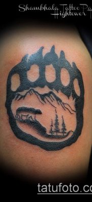 bear paw tattoo 2