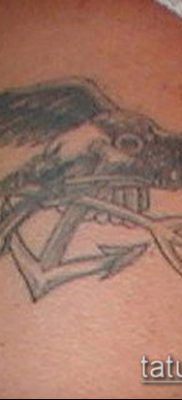 ТАТУИРОВКА ТРЕЗУБЕЦ №490 — крутой вариант рисунка, который легко можно использовать для преобразования и нанесения как татуировка трезубец