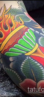 ТАТУИРОВКА ФАКЕЛ №174 — крутой вариант рисунка, который хорошо можно использовать для переделки и нанесения как татуировка факел